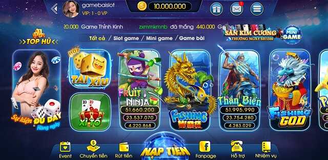 Bon club vin - Chơi game hoàng gia nhận quà thả ga 2 Cổng game có đồ họa và âm thanh chân thực mô phỏng sòng bài online