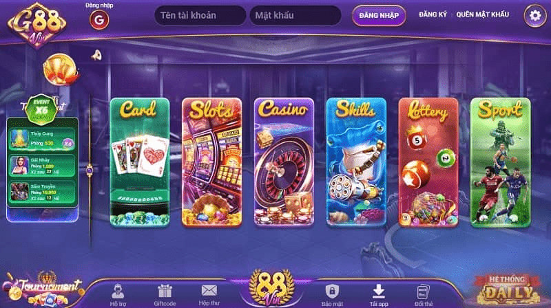 G88vin.shop - Sòng casino trực tuyến mang đẳng cấp quốc tế 2 Giao diện hình ảnh siêu đỉnh