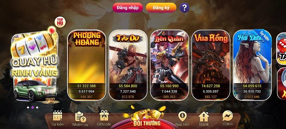 9fun – Mang về núi vàng, giải trí trong sự giàu sang 2 Giao diện thiết kế theo kiểu kiếm sĩ