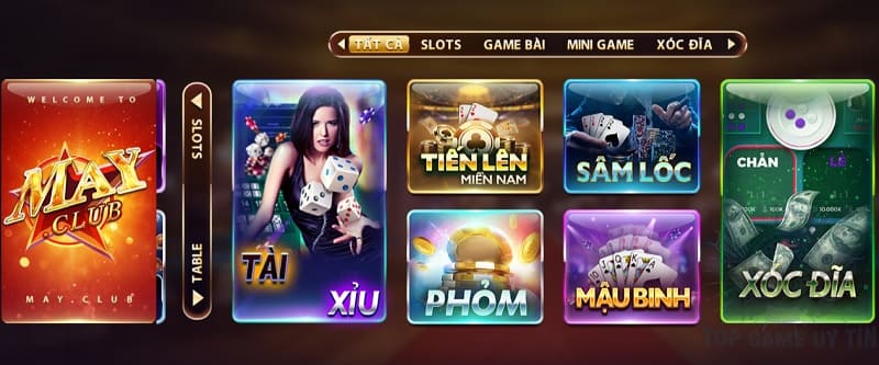 May Club – Chơi game may mắn, rút tiền về tay Cổng game May Club có nhiều sự lựa chọn thú vị