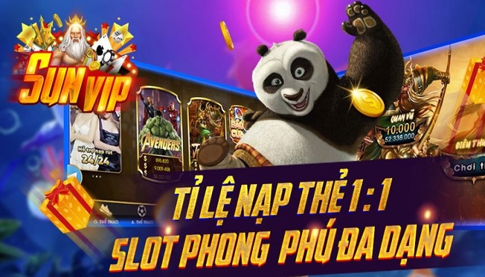 sunvip – siêu phẩm trò chơi slot đổi thưởng uy tín 2022 Nhiều slot đổi thưởng phong phú đa dạng