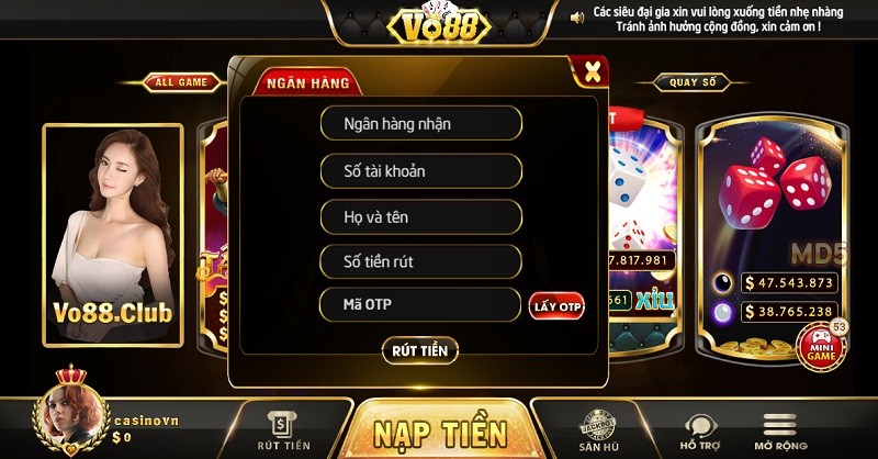 Vo88 – Đẳng cấp của sân chơi đổi thưởng đại gia 3 Được tích hợp tính năng bảo mật an toàn tuyệt đối