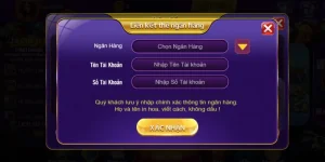 Chọn liên kết tài khoản 68gb và nhập thông tin tài khoản