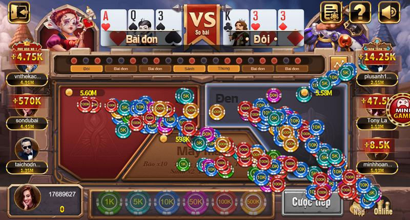 Đại chiến đỏ đen 68 game bài - Bật mí bí quyết tự tin hốt thưởng Bài được lật ra để so sánh và phân định kết quả