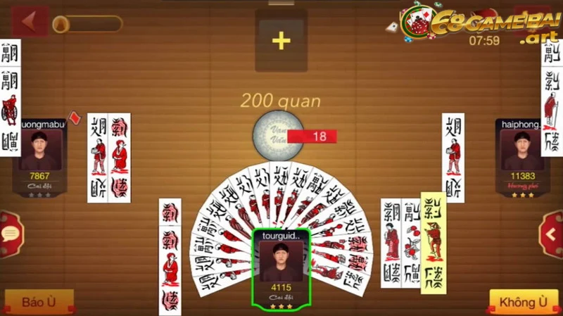 Thuật ngữ xuất hiện khi chơi chắn tại 68 game bài