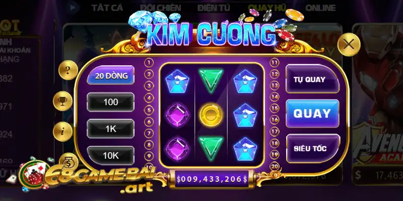 Game kim cương có giao diện đẹp mắt, dễ thao tác