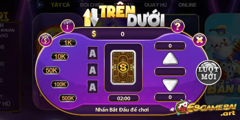 Game trên dưới dễ cược và có cơ chế thanh toán nhanh chóng